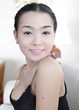 22 year old busty Thai ladyboy gets naked and poses for tourist